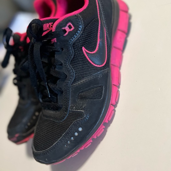 Nike Waffle 5.0 black and pink running sneakers shoes - Picture 11 of 11